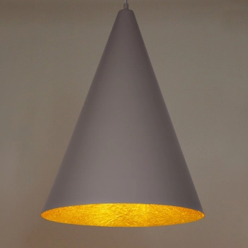 Vesuvio S lampa wisząca 1xE27 taupe złota 41056