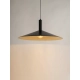 Capri M lampa wisząca 1xE27 czarna złota 41011