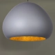 Lava lampa wisząca  1xE27 szara złota 41078