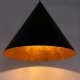 Vesuvio L lampa wisząca 1xE27 czarna miedziana 41044