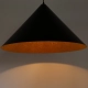 Vesuvio M lampa wisząca 1xE27 czarna miedziana 41042