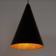 Vesuvio S lampa wisząca 1xE27 czarna miedziana 41041