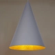 Vesuvio S lampa wisząca 1xE27 szara złota 41046