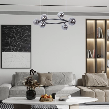 Bolero lampa wisząca 6xG9 41325 czarna