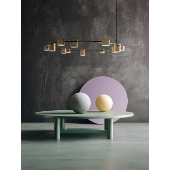 Kodo lampa wisząca 12xGx53 41333 czarna Sigma Lighting