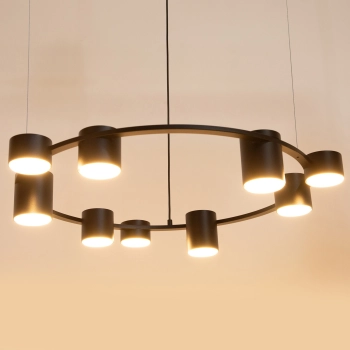 Kodo lampa wisząca 9xGx53 41338 czarna