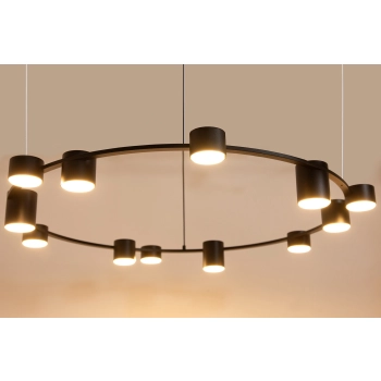 Kodo lampa wisząca 12xGx53 41339 czarna
