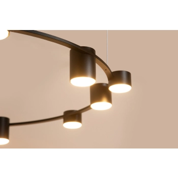 Kodo lampa wisząca 12xGx53 41339 czarna