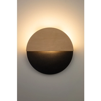 Luna kinkiet LED 7W 3000K 350lm 40861 czarny, dąb