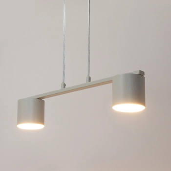 Mila lampa wisząca 2xGx53 41355 szary beż