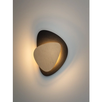 Pedra kinkiet LED 7W 3000K 350lm 40868 czarny, dąb