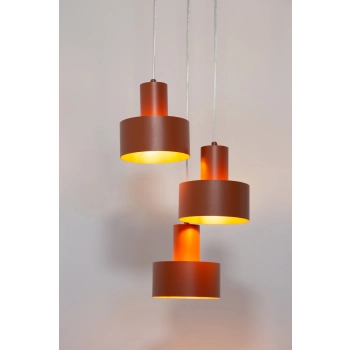 Rif lampa wisząca 3xE27 41167 ceglana