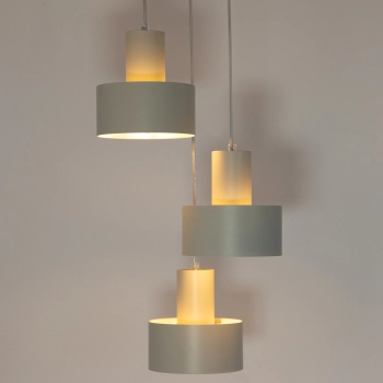 Rif lampa wisząca 3xE27 41168 szary beż