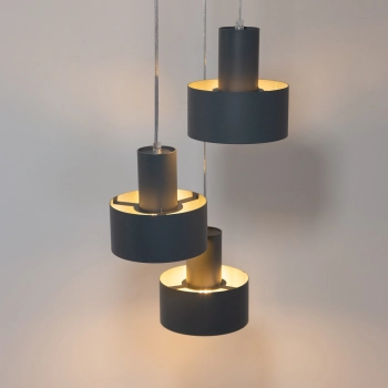 Rif lampa wisząca 3xE27 41171 grafit