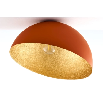 Sfera lampa sufitowa 1xE27 41518 ceglana złota Sigma Lighting