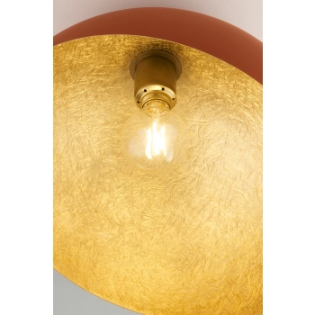 Sfera lampa sufitowa 1xE27 41518 ceglana złota