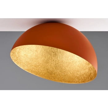 Sfera lampa sufitowa 1xE27 41518 ceglana złota