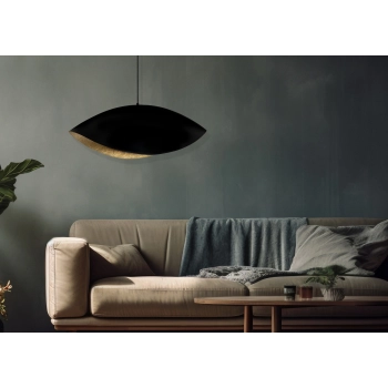 Sona lampa wisząca 1xE27 41097 czarna, złota