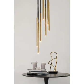 Sopel Lux lampa wisząca 7xG9 40966 złoty szczotkowany Sigma Lighting