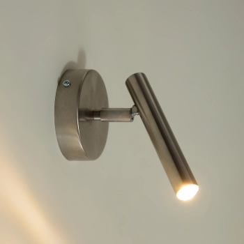 Sopel kinkiet 1xG9 41512 srebrny szczotkowany