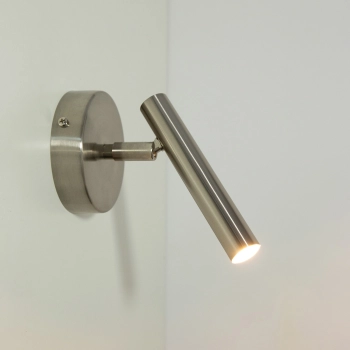 Sopel kinkiet 1xG9 41512 srebrny szczotkowany