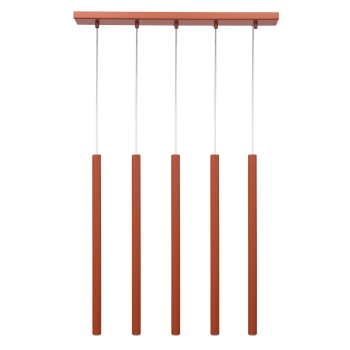 Sopel lampa wisząca 5xG9 41455 ceglana Sigma Lighting