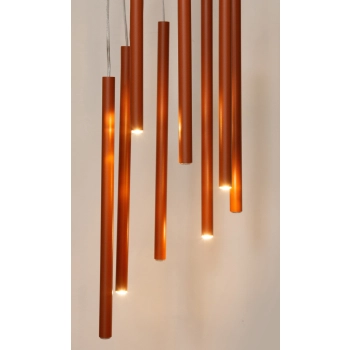 Sopel lampa wisząca 8xG9 41463 ceglana