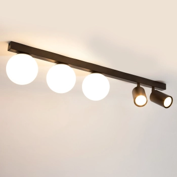 Tavira lampa sufitowa 3xG9 2xGU10 41262 czarna