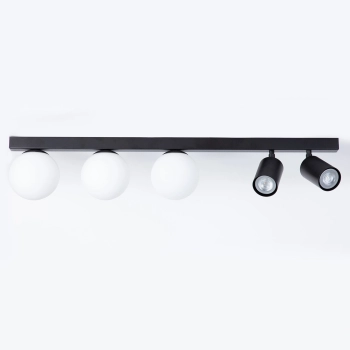 Tavira lampa sufitowa 3xG9 2xGU10 41262 czarna