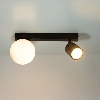 Tavira lampa sufitowa 1xG9 1xGU10 41314 czarna