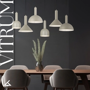 Vitrum lampa wisząca 1xE27 41106 szary beż