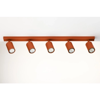 Zoom lampa sufitowa 5xGU10 41509 ceglana Sigma Lighting