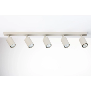 Zoom lampa sufitowa 5xGU10 41517 szary beż