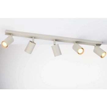 Zoom lampa sufitowa 5xGU10 41517 szary beż