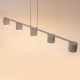 Mila lampa wisząca 5xGx53 41357 szary beż