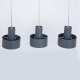 Rif lampa wisząca 3xE27 41166 grafit