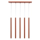 Sopel lampa wisząca 5xG9 41455 ceglana Sigma Lighting