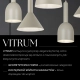 Vitrum lampa wisząca 1xE27 41104 szary beż