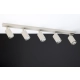 Zoom lampa sufitowa 5xGU10 41517 szary beż