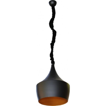 Velvet lampa wisząca E27 czarna 127-1 Sinus