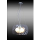 Trio 400 lampa wisząca E27 chrom Sinus