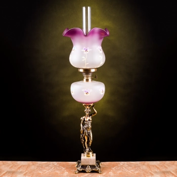 Lampka naftowa L-100 malowana fiolet