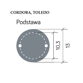 Cordoba II K 5002/2 TD lampa zewnętrzna stojąca IP23 E27