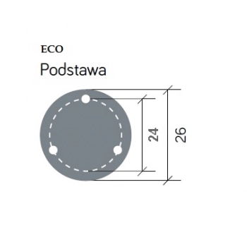 Eco lampa słupowa E27 IP65 OGMW 1 ECO czarna