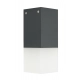 Cube lampa sufitowa, plafon zewnętrzny IP44  E27 CB-S DK ciemny popiel
