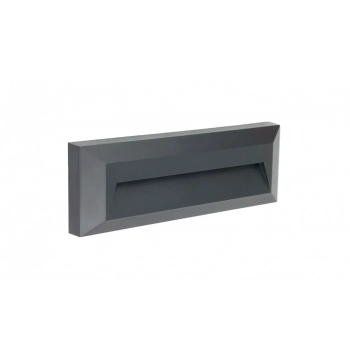 Mur PC oprawa ścienna natynkowa LED 3W 390LM IP44 2502C DG antracyt SU-MA