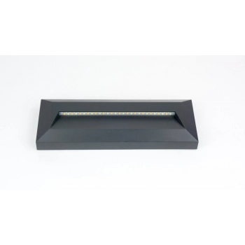 Mur PC oprawa ścienna natynkowa LED 3W 390LM IP44 2502C DG antracyt SU-MA