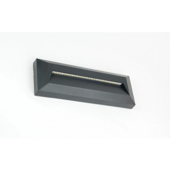Mur PC oprawa ścienna natynkowa LED 3W 390LM IP44 2502C DG antracyt SU-MA