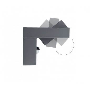 SU-MA Ren RN20-KPIR kinkiet IP65 LED 21W 1710lm 4000K ciemny popiel