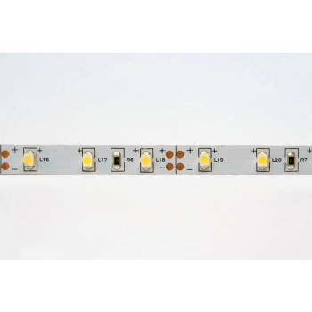 Taśma LED 3528 moduły 5cm 4,8W/m 180lm/m IP33 ciepła biała (rolka 5m)